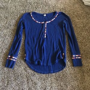 Free People Waffle Knit Thermal
